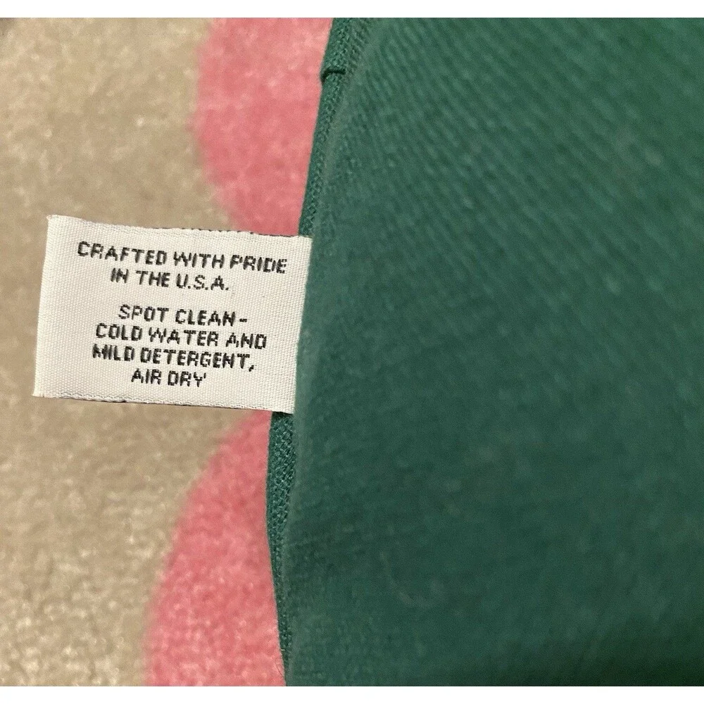 Hallmark Teddy Bears Riverdale Square Christmas Holiday Tapestry Pillow Vintage
